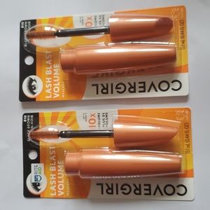 Lot Of 2 Covergirl Lash Blast Volume Mascara 810 Black Brown×2 New And Sealed